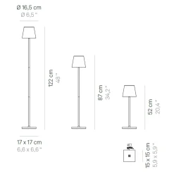 Discount Poldina L Pro LED Akkutisch- / Stehleuchte Dekorative Leuchten|Akkuleuchten