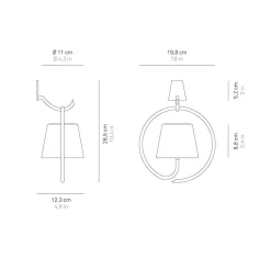Online Poldina Pro LED Akku-Wandleuchte zum Aufhängen Terrassen|Wandleuchten