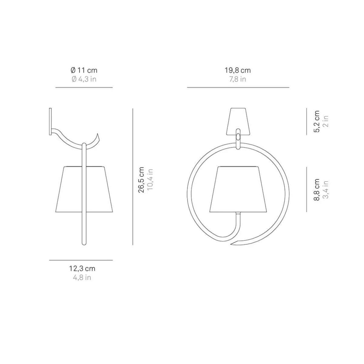 Online Poldina Pro LED Akku-Wandleuchte zum Aufhängen Terrassen|Wandleuchten
