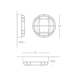 Discount Cantiere LED Wand- / Deckenleuchte Deckenleuchten|Wandleuchten